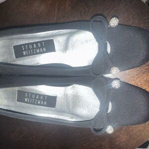 Stuart Weitzman Black Ballet Flats